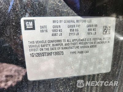 Zdjęcie 12 z 12 samochodu: 2017 CHEVROLET MALIBU LT VIN:1G1ZE5ST3HF136573 - miniatura
