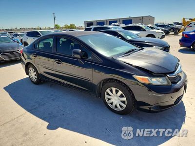 Czwarte zdjęcie samochodu z boku: 2012 HONDA CIVIC LX VIN:2HGFB2F50CH597350 - miniatura