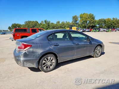 Trzecie zdjęcie samochodu z tyłu: 2013 HONDA CIVIC EX VIN:19XFB2F82DE031292 - miniatura