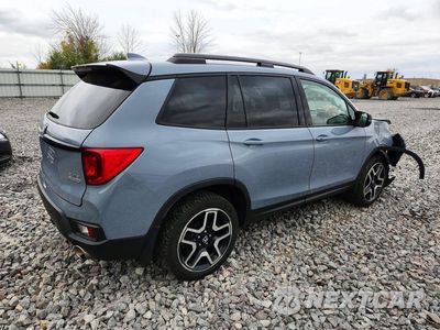 Trzecie zdjęcie samochodu z tyłu: 2022 HONDA PASSPORT ELITE VIN:5FNYF8H05NB001206 - miniatura