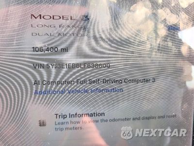Zdjęcie 9 z 12 samochodu: 2020 TESLA MODEL 3 VIN:5YJ3E1EB6LF638600 - miniatura