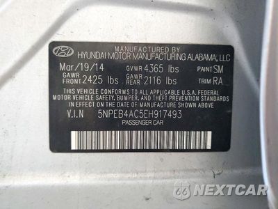 Zdjęcie 12 z 12 samochodu: 2014 HYUNDAI SONATA GLS VIN:5NPEB4AC5EH917493 - miniatura