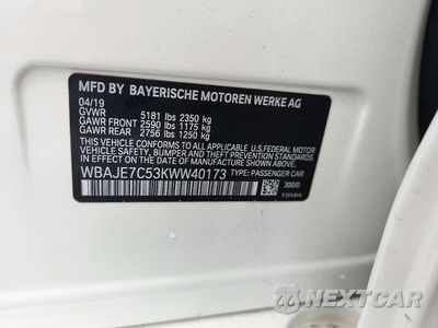 Zdjęcie 13 z 13 samochodu: 2019 BMW 540 XI VIN:WBAJE7C53KWW40173 - miniatura