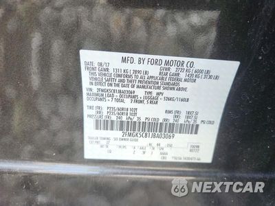 Zdjęcie 14 z 14 samochodu: 2018 FORD FLEX SEL VIN:2FMGK5C81JBA03069 - miniatura