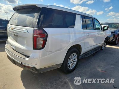 Trzecie zdjęcie samochodu z tyłu: 2021 CHEVROLET SUBURBAN C1500 LT VIN:1GNSCCKD1MR235534 - miniatura
