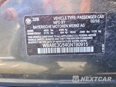 Zdjęcie 12 z 12 samochodu: 2016 BMW 328 XI SULEV VIN:WBA8E3G54GNT80915 - miniatura