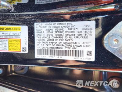 Zdjęcie 13 z 13 samochodu: 2025 HONDA CR-V EX VIN:2HKRS3H45SH317238 - miniatura