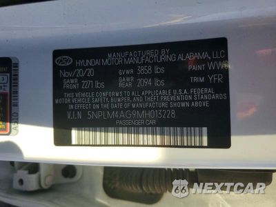 Zdjęcie 12 z 12 samochodu: 2021 HYUNDAI ELANTRA SEL VIN:5NPLM4AG9MH013228 - miniatura