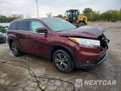 Czwarte zdjęcie samochodu z boku: 2016 TOYOTA HIGHLANDER XLE VIN:5TDJKRFH7GS324893 - miniatura