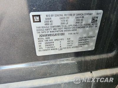 Zdjęcie 13 z 13 samochodu: 2018 CHEVROLET EQUINOX PREMIER VIN:2GNAXWEX3J6161080 - miniatura