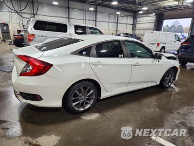 Trzecie zdjęcie samochodu z tyłu: 2021 HONDA CIVIC EX VIN:19XFC1F37ME002060 - miniatura