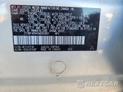 Zdjęcie 13 z 13 samochodu: 2012 TOYOTA RAV4 BASE VIN:2T3BF4DV4CW265881 - miniatura