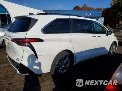 Trzecie zdjęcie samochodu z tyłu: 2021 TOYOTA SIENNA XSE VIN:5TDDSKFC0MS001175 - miniatura