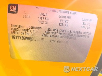 Zdjęcie 12 z 12 samochodu: 2008 CHEVROLET CORVETTE VIN:1G1YY26W985129915 - miniatura
