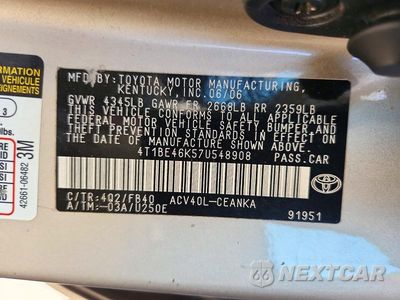 Zdjęcie 12 z 12 samochodu: 2007 TOYOTA CAMRY CE VIN:4T1BE46K57U548908 - miniatura