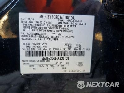 Zdjęcie 13 z 13 samochodu: 2020 FORD ECOSPORT SE VIN:MAJ6S3GL6LC338131 - miniatura