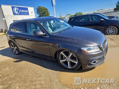 Czwarte zdjęcie samochodu z boku: 2015 AUDI Q5 PREMIUM PLUS VIN:WA1DGAFP7FA020685 - miniatura