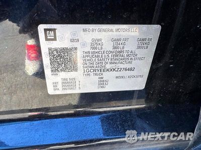 Zdjęcie 12 z 12 samochodu: 2019 CHEVROLET SILVERADO K1500 RST VIN:1GCRYEEKXKZ276482 - miniatura