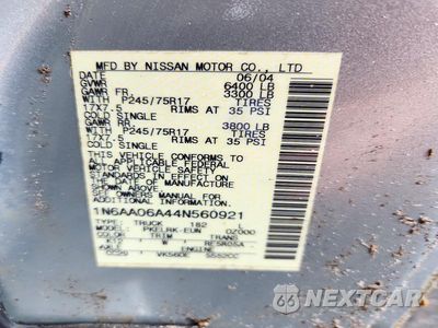 Zdjęcie 13 z 13 samochodu: 2004 NISSAN TITAN XE VIN:1N6AA06A44N560921 - miniatura