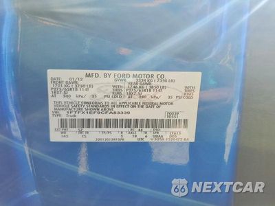 Zdjęcie 13 z 13 samochodu: 2012 FORD F150 SUPER CAB VIN:1FTFX1EF9CFA83339 - miniatura