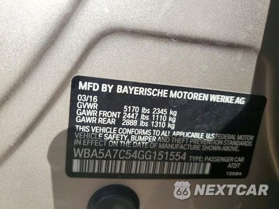 Zdjęcie 12 z 12 samochodu: 2016 BMW 528 XI VIN:WBA5A7C54GG151554 - miniatura