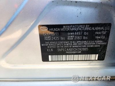 Zdjęcie 12 z 12 samochodu: 2012 HYUNDAI SONATA LIMITED 2.0T VIN:5NPEC4AB1CH392885 - miniatura