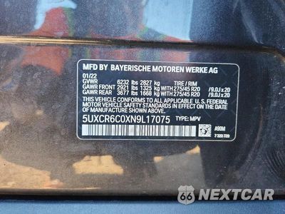 Zdjęcie 13 z 13 samochodu: 2022 BMW X5 XDRIVE40I VIN:5UXCR6C0XN9L17075 - miniatura