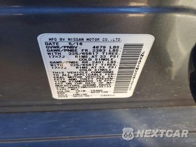 Zdjęcie 13 z 13 samochodu: 2016 NISSAN ROGUE S VIN:JN8AT2MV0GW135133 - miniatura