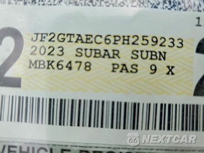 Zdjęcie 12 z 12 samochodu: 2023 SUBARU CROSSTREK PREMIUM VIN:JF2GTAEC6PH259233 - miniatura