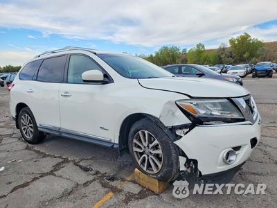 Czwarte zdjęcie samochodu z boku: 2014 NISSAN PATHFINDER HYBRID SL VIN:5N1CR2MM7EC660145 - miniatura