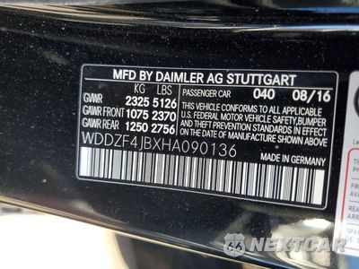 Zdjęcie 12 z 12 samochodu: 2017 MERCEDES-BENZ E 300 VIN:WDDZF4JBXHA090136 - miniatura