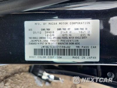 Zdjęcie 12 z 12 samochodu: 2012 MAZDA 3 I VIN:JM1BL1L89C1598482 - miniatura