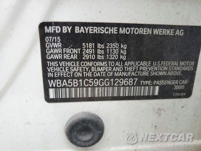 Zdjęcie 12 z 12 samochodu: 2016 BMW 535 I VIN:WBA5B1C59GG129687 - miniatura