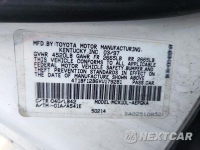 Zdjęcie 12 z 12 samochodu: 1997 TOYOTA AVALON XLS VIN:4T1BF12B6VU179281 - miniatura