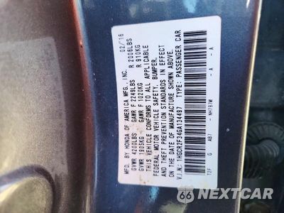 Zdjęcie 13 z 13 samochodu: 2016 HONDA ACCORD LX VIN:1HGCR2F34GA134497 - miniatura