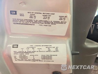 Zdjęcie 12 z 12 samochodu: 2003 PONTIAC GRAND AM GT VIN:1G2NW52E83M544273 - miniatura
