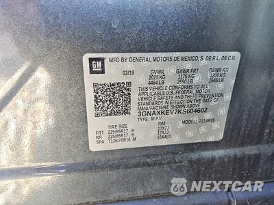 Zdjęcie 13 z 13 samochodu: 2019 CHEVROLET EQUINOX LT VIN:3GNAXKEV7KS604602 - miniatura