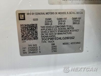 Zdjęcie 13 z 13 samochodu: 2020 CHEVROLET SILVERADO C1500 HIGH COUNTRY VIN:3GCPWFED4LG280162 - miniatura
