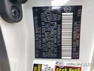 Zdjęcie 12 z 12 samochodu: 2022 TOYOTA CAMRY SE VIN:4T1G11AK7NU056448 - miniatura