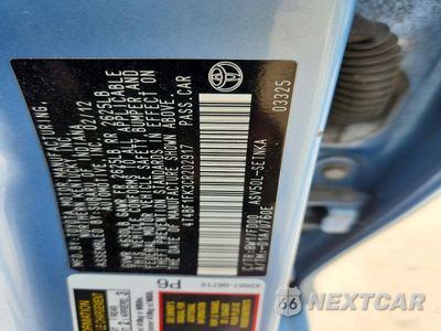 Zdjęcie 12 z 12 samochodu: 2012 TOYOTA CAMRY LE VIN:4T4BF1FK3CR202917 - miniatura