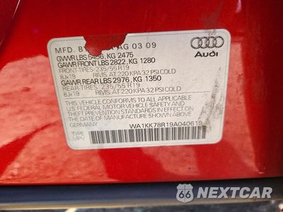 Zdjęcie 13 z 13 samochodu: 2009 AUDI Q5 3.2 VIN:WA1KK78R19A040619 - miniatura