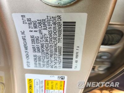 Zdjęcie 12 z 12 samochodu: 2018 HONDA ACCORD LX VIN:1HGCV1F18JA093027 - miniatura