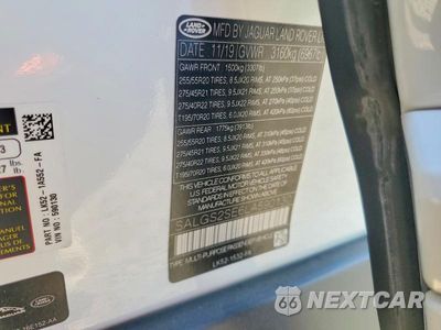 Zdjęcie 12 z 12 samochodu: 2020 LAND ROVER RANGE ROVER P525 HSE VIN:SALGS2SE6LA590130 - miniatura