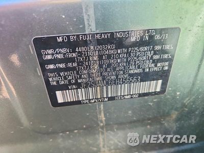 Zdjęcie 13 z 13 samochodu: 2014 SUBARU FORESTER 2.5I TOURING VIN:JF2SJAMC6EH456563 - miniatura