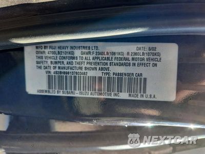 Zdjęcie 12 z 12 samochodu: 2003 SUBARU LEGACY OUTBACK H6 3.0 VDC VIN:4S3BH896137603462 - miniatura
