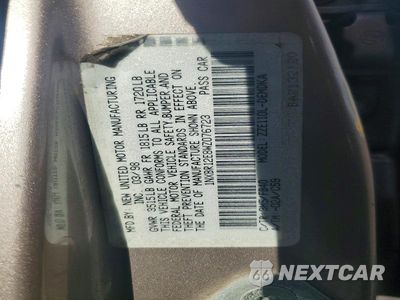 Zdjęcie 12 z 12 samochodu: 1998 TOYOTA COROLLA VE VIN:1NXBR12E8WZ076723 - miniatura