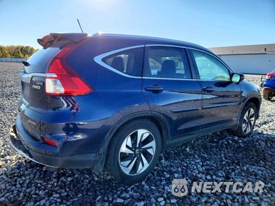 Trzecie zdjęcie samochodu z tyłu: 2015 HONDA CR-V TOURING VIN:5J6RM4H99FL120824 - miniatura
