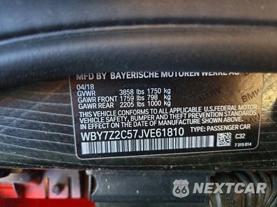 Zdjęcie 12 z 12 samochodu: 2018 BMW I3 BEV VIN:WBY7Z2C57JVE61810 - miniatura