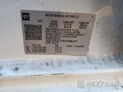 Zdjęcie 12 z 12 samochodu: 2022 CHEVROLET SILVERADO K2500 HEAVY DUTY VIN:1GC2YLE70NF206447 - miniatura