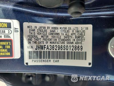 Zdjęcie 12 z 12 samochodu: 2006 HONDA CIVIC HYBRID VIN:JHMFA36296S012869 - miniatura